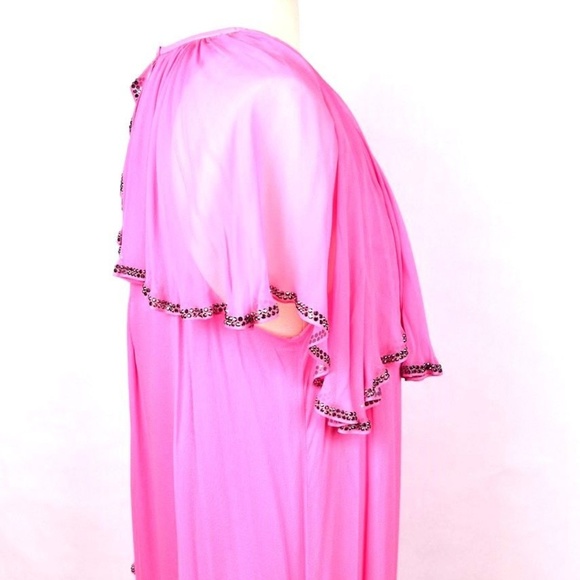 Thomas Wylde Silk Chiffon Leather Dress Sequins - Picture 5 of 8